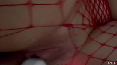 She got caught in handcuffs and I ripped of her fishnet tights