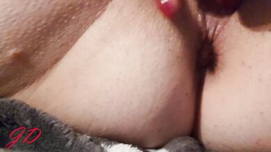 Jade's fuck holes are pampered with rabbit vibrator and fingers (2)