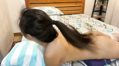 Sloppy deepthroat for Japanese teen