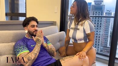 Argentinian slut making Brazilian friend happy