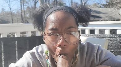 Fresh Air in her lungs and dick in her throat