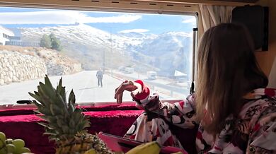 Your Christmas Gift: Almasol Throat-Fucked & Cum on Ass at Sierra Nevada