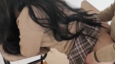 Finally!!! My fantasy of having sex with a classmate in the classroom!!