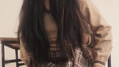 Finally!!! My fantasy of having sex with a classmate in the classroom!!