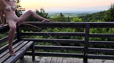 Watch me peeing everywhere ! Risky outdoor hotwife pissing !