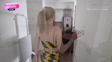 Hot Instagram model Kuporovaa Krupa loves sex and hot cum on her tits