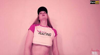 Naughty Becky bounces & winks her butthole