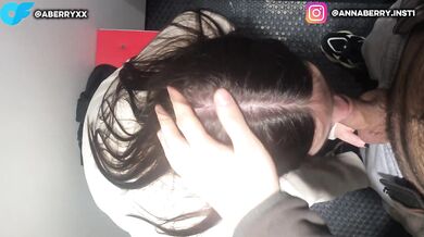 The girl gave me a blowjob in the fitting room, and I fed her my cum.