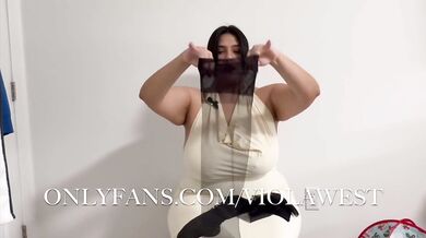 BURLESQUE Pantyhose Try On Haul with Curvy BBW Latina Viola West