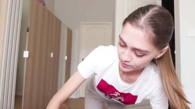 Step Sis gave Me a Blowjob while Getting Ready for a Date.
