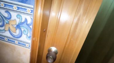 I meet my girlfriend with her best friend in the sauna!!