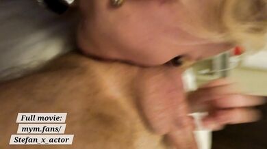 Sex bomb Lola Taylor eats my balls and cock and licks my ass
