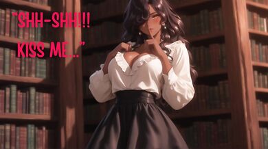 Librarian Girlfriend Kissing You While Working (Mouth Sounds) (Moaning) (Writing) (Playful) [ASMR]