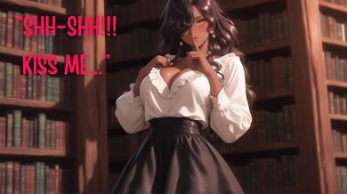 Librarian Girlfriend Kissing You While Working (Mouth Sounds) (Moaning) (Writing) (Playful) [ASMR]