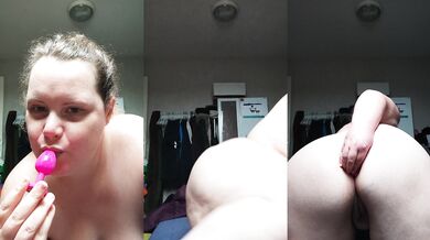 French chubby, I'm shoving a buttplug in my own ass for you