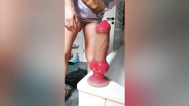 Love to Fuck my biggest dog Dildo #1/3