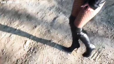 The perverse hardcore street whore | All 3 holes fucked with extreme cum and piss loads