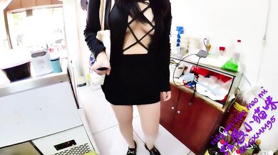 My wife seduces strangers in the store.