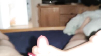 Handjob with hot long nails and a lot of Oil