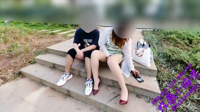 【Public Place】I took an erotic walk with a male college student.