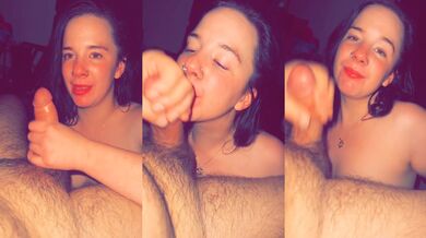 Amateur Babe Girlfriend Sucks and licks balls until she gets her reward