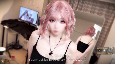 After a long day, you come home and there she is a spicy influencer(18+?) waiting for you.