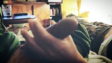 Slave pegging for loud orgasm with slow and perfect tease and denial handjob