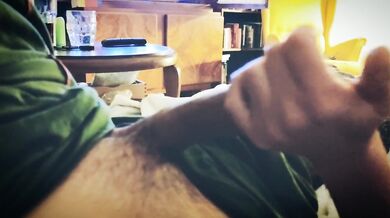 Slave pegging for loud orgasm with slow and perfect tease and denial handjob