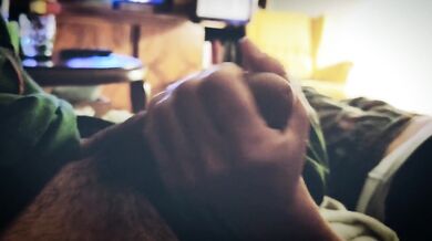 Slave pegging for loud orgasm with slow and perfect tease and denial handjob