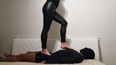 Barbie Trampling Body, Face and Cock in Barefoot No.27