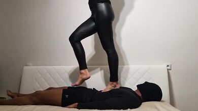 Barbie Trampling Body, Face and Cock in Barefoot No.27