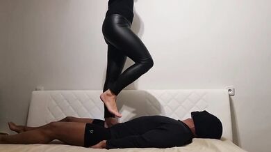 Barbie Trampling Body, Face and Cock in Barefoot No.27