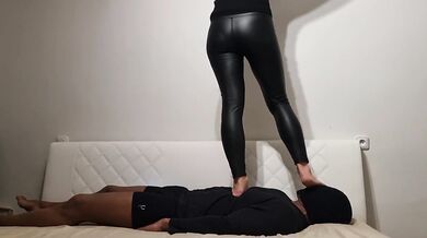 Barbie Trampling Body, Face and Cock in Barefoot No.27