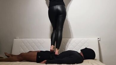 Barbie Trampling Body, Face and Cock in Barefoot No.27