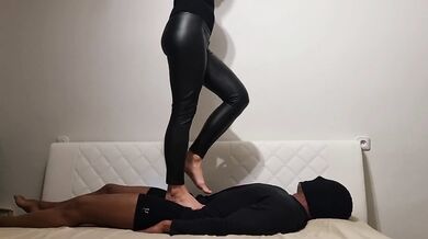 Barbie Trampling Body, Face and Cock in Barefoot No.27