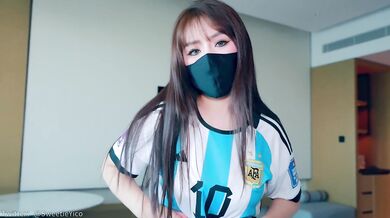 Using body to get a promotion spot~Footjob and creampie sex for a soccer babe!
