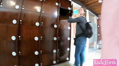 Amateur Adventurous Couple Sauna Sex Shoot