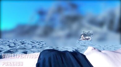 BULGE AND BIG DICK FLASH ON PUBLIC BEACH: REAL STRANGER LOVES IT! Cum as she looks at me, FIRST MEET