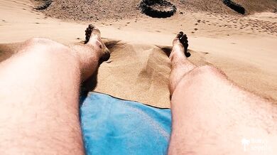THEY SAW US! Risky blowjob & handjob at BUSY PUBLIC BEACH - 4K - Honey Tequila