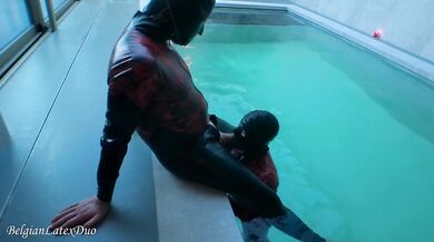 Latex Sauna Fun Suck and Fuck