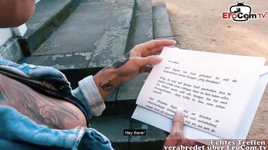 Skinny German blonde gets hooked up on a blind date