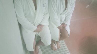 Slut wife fucks stranger at the sauna