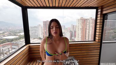 My GF asked me to fuck her in the hot Sauna! - Maria Mendez