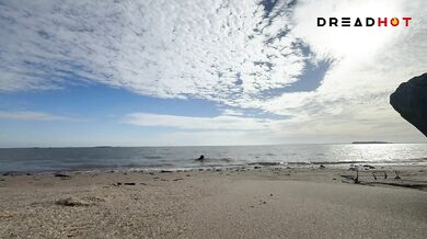 I did a delicious squirt on a deserted paradise beach