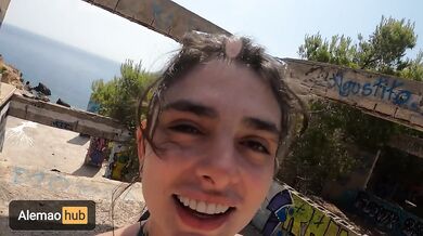 Amazing Sex on a Paradisiac Beach at Ibiza, with cum walk in public! Alemaohub