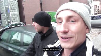 PUBLIC THREESOME: SEX DATE with SKINNY RED-HAIRED BITCH SUNNY SIN! StevenShameDating