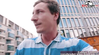 German big tits teen makes real online date with strange man