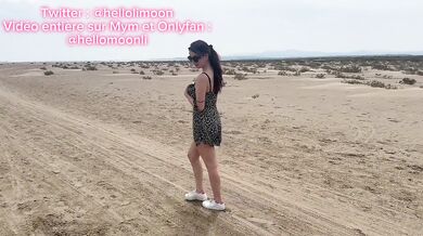 Petite French libertine gets fucked at the naturist beach destroyed by a big cock