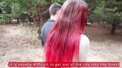 First date in the woods went bad for a Russian slut