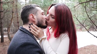 First date in the woods went bad for a Russian slut